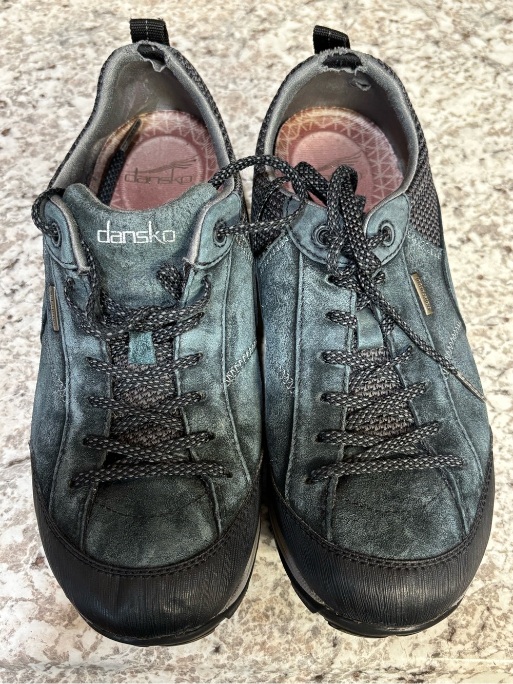 Dansko Men's Teal Suede Lace-Up Sneakers